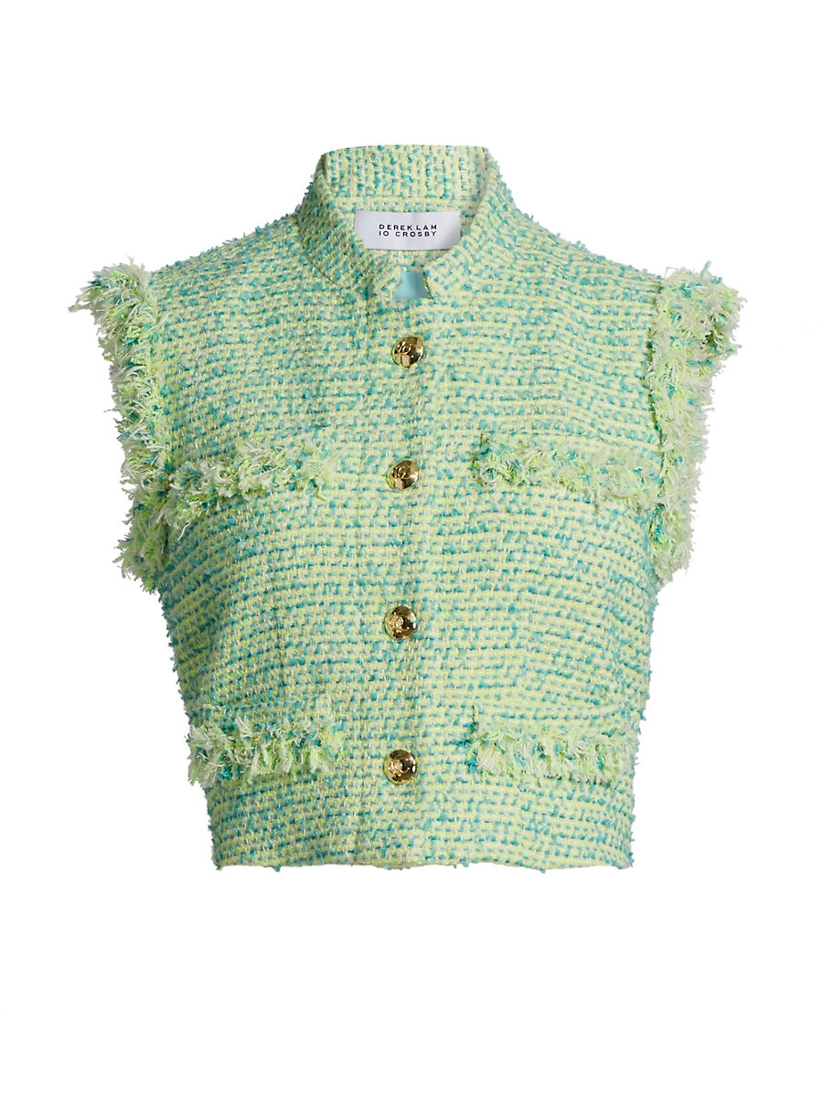 Women's Loa Tweed Vest - Electric Multi - Size 2 | Saks Fifth Avenue
