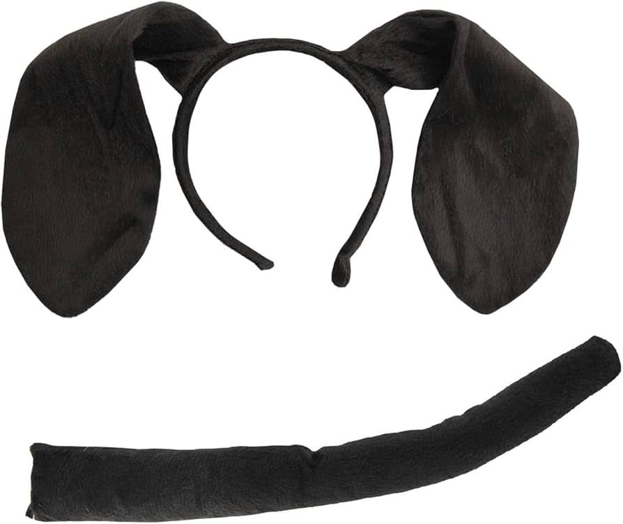 Nicky Bigs Novelties Unisex-Adult Puppy Dog Ears Headband and Tail Costume Accessory Kit, Black, ... | Amazon (US)