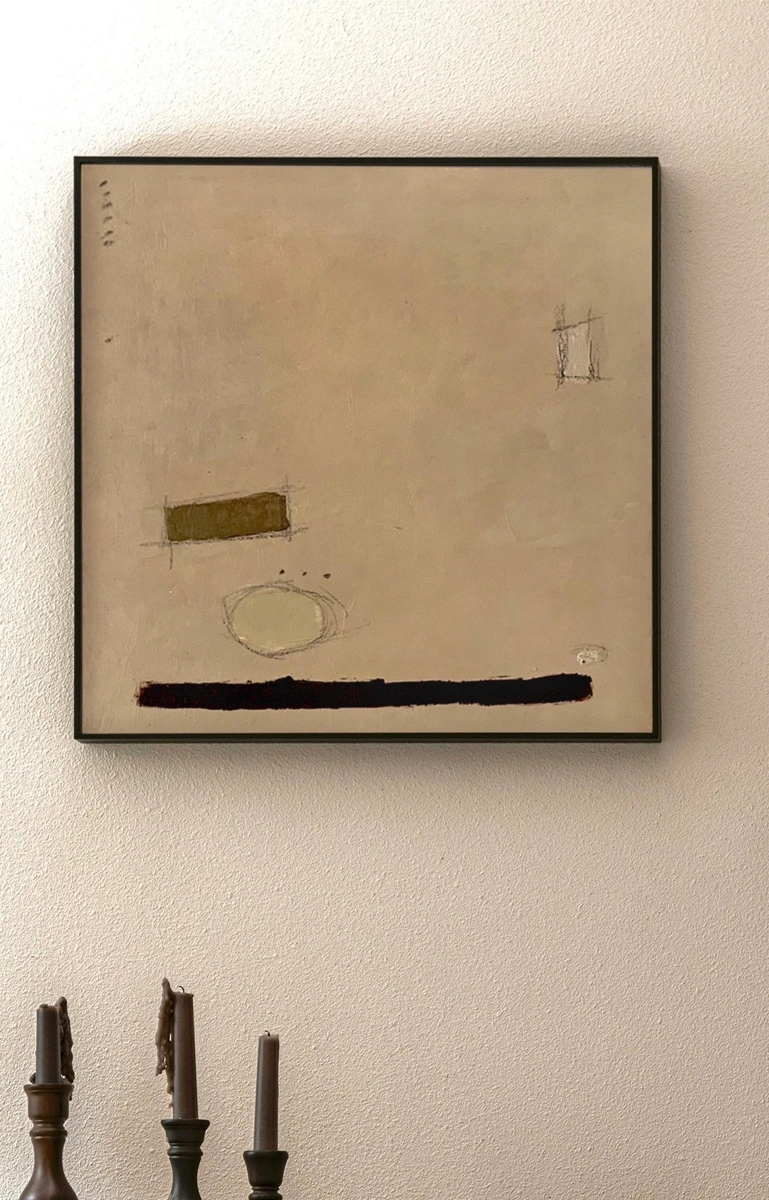 Beige Oil Canvas Abstract Painting Hand Painted Original Picture Contemporary Art PRE-ORDER 35”... | Etsy (US)