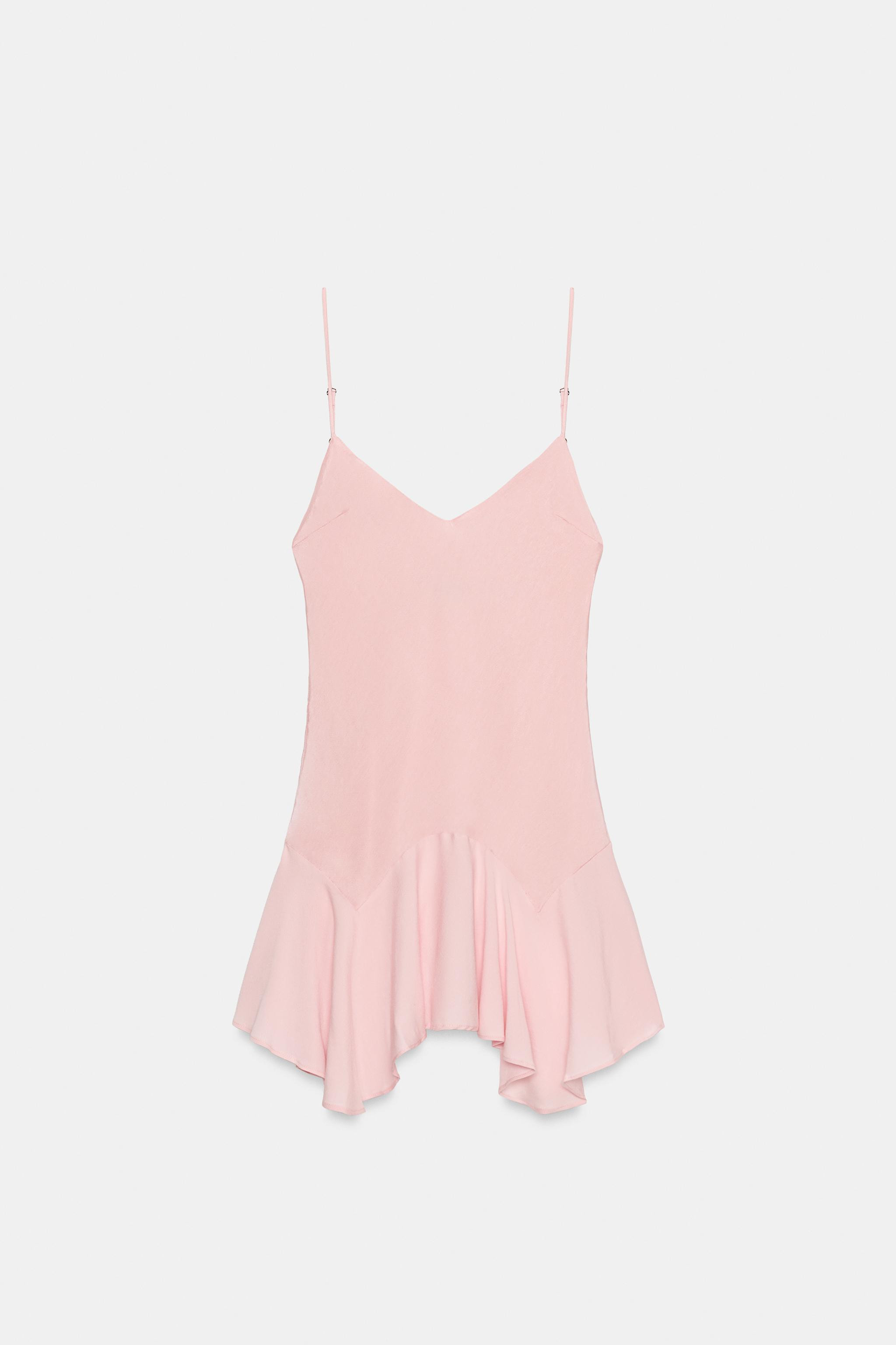 RUFFLED COMBINATION DRESS | Zara US