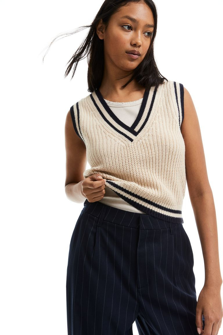 Rib-knit Sweater Vest | H&M (US + CA)