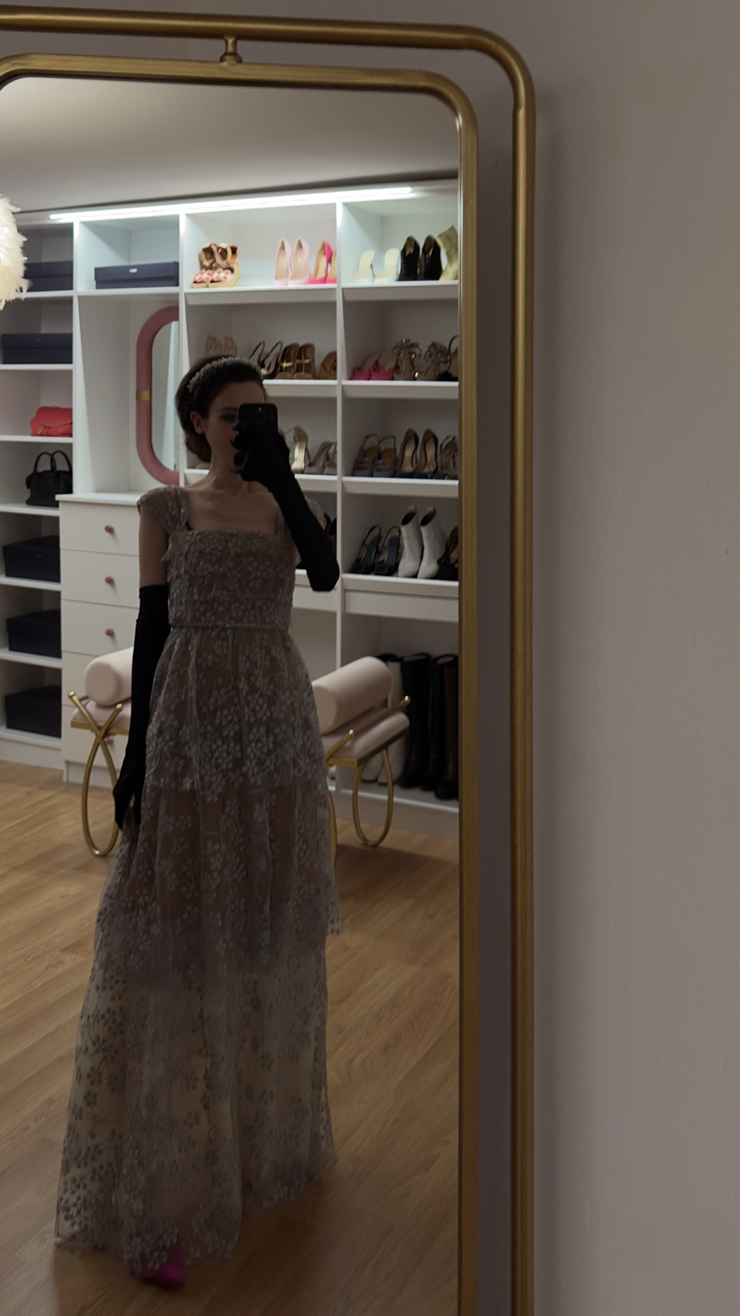 White tie attire, white tie dress, white tie gown, white tie event, white tie party, white tie dress code, formal party, formal gown, formal dress, opera gloves, tiara headband, dress with covered shoulders, short sleeve gown, elegant style, ball dress

#LTKWedding #LTKSeasonal #LTKParties