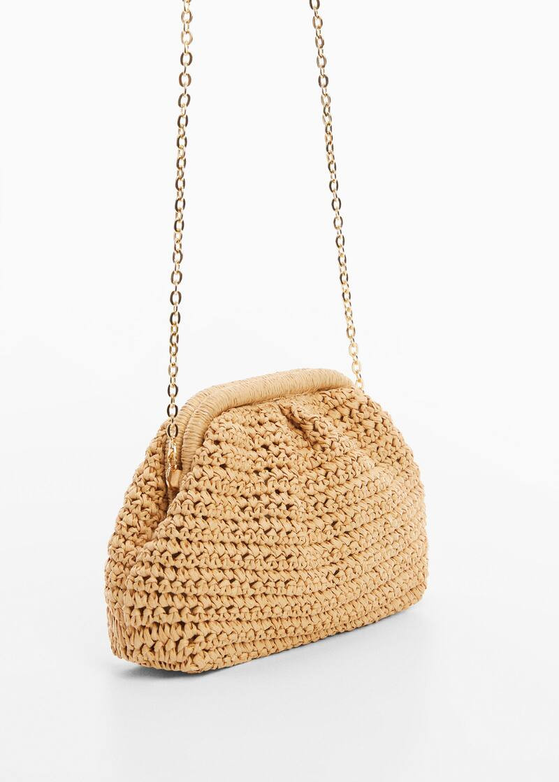 Natural fiber handbag -  Women | Mango USA | MANGO (US)