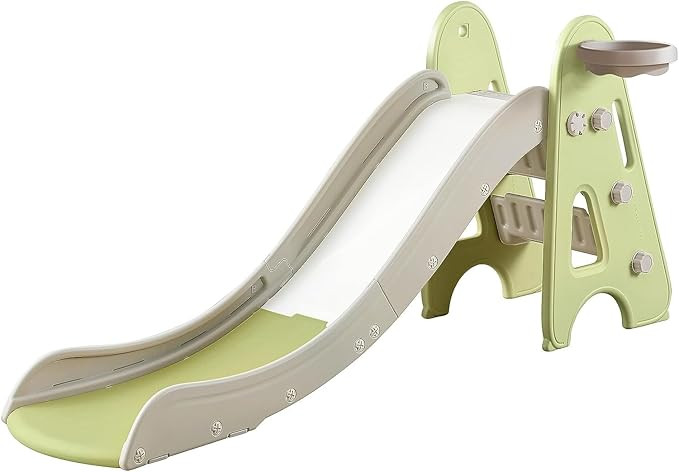 Indoor Toddler Slide for Kids, 3 in 1, Kid Play Climber Playset, Foldiable for Toddlers with Bask... | Amazon (US)
