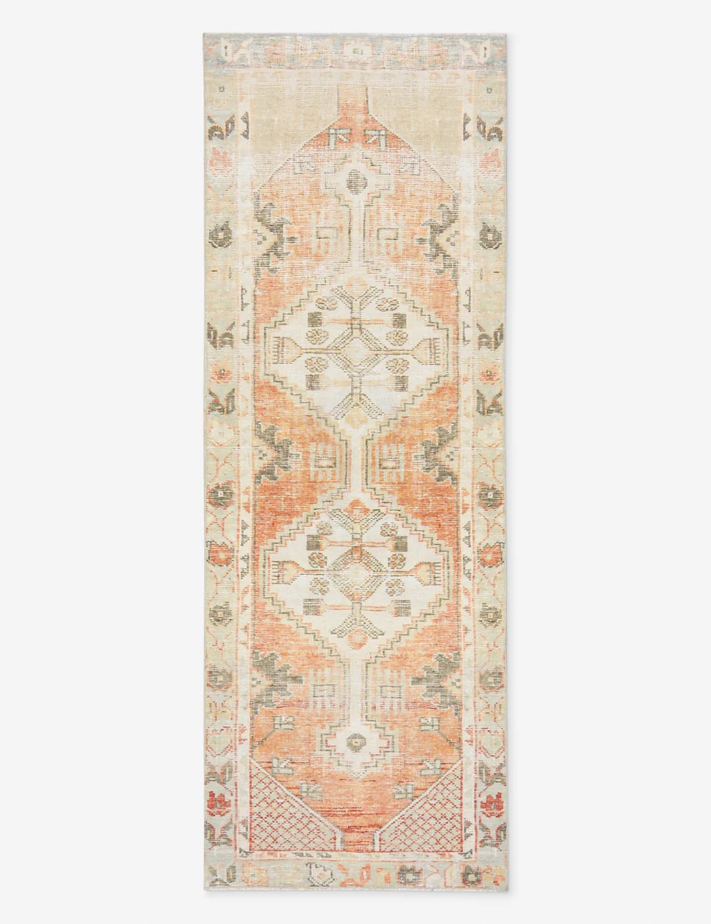 Vintage Turkish Hand-Knotted Wool Runner Rug No. 286, 2' 3" X 6' 9" | Lulu and Georgia 