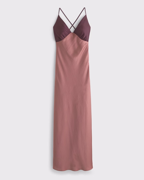 Women's The A&F Julia Slip Tie-Back Maxi Dress | Women's Dresses & Jumpsuits | Abercrombie.com | Abercrombie & Fitch (US)