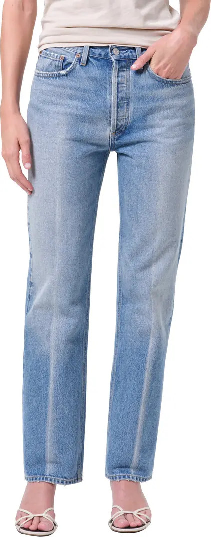 AGOLDE Lana High Waist Straight Leg Jeans | Nordstrom | Nordstrom
