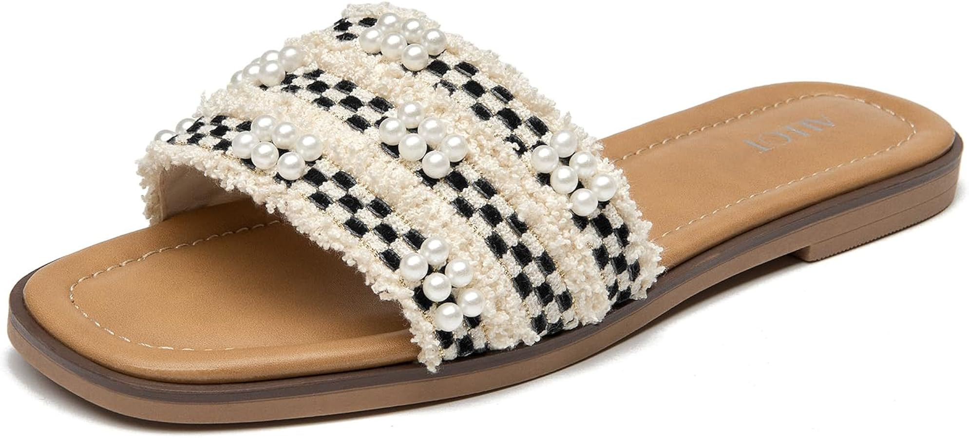 ALLOT Women's Flat Sandals Slides | Amazon (US)