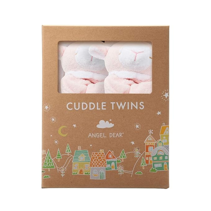 Angel Dear - Pink Lamb, Cuddle Twins Blankie Set Pack of 2 | Amazon (US)