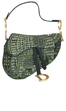 FWRD Renew Dior Saddle Bag in Green from Revolve.com | Revolve Clothing (Global)