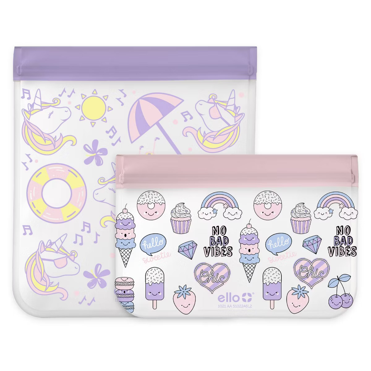 4pk Reusable Food Storage Bags - Ello | Target