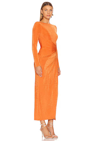 Ivy Midi Dress in Clay | Revolve Clothing (Global)