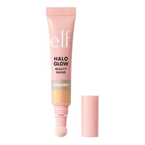 e.l.f. Halo Glow Highlight Beauty Wand, Liquid Highlighter Wand For Luminous, Glowing Skin, Buildable Formula, Vegan & Cruelty-free, Starstruck | Amazon (US)