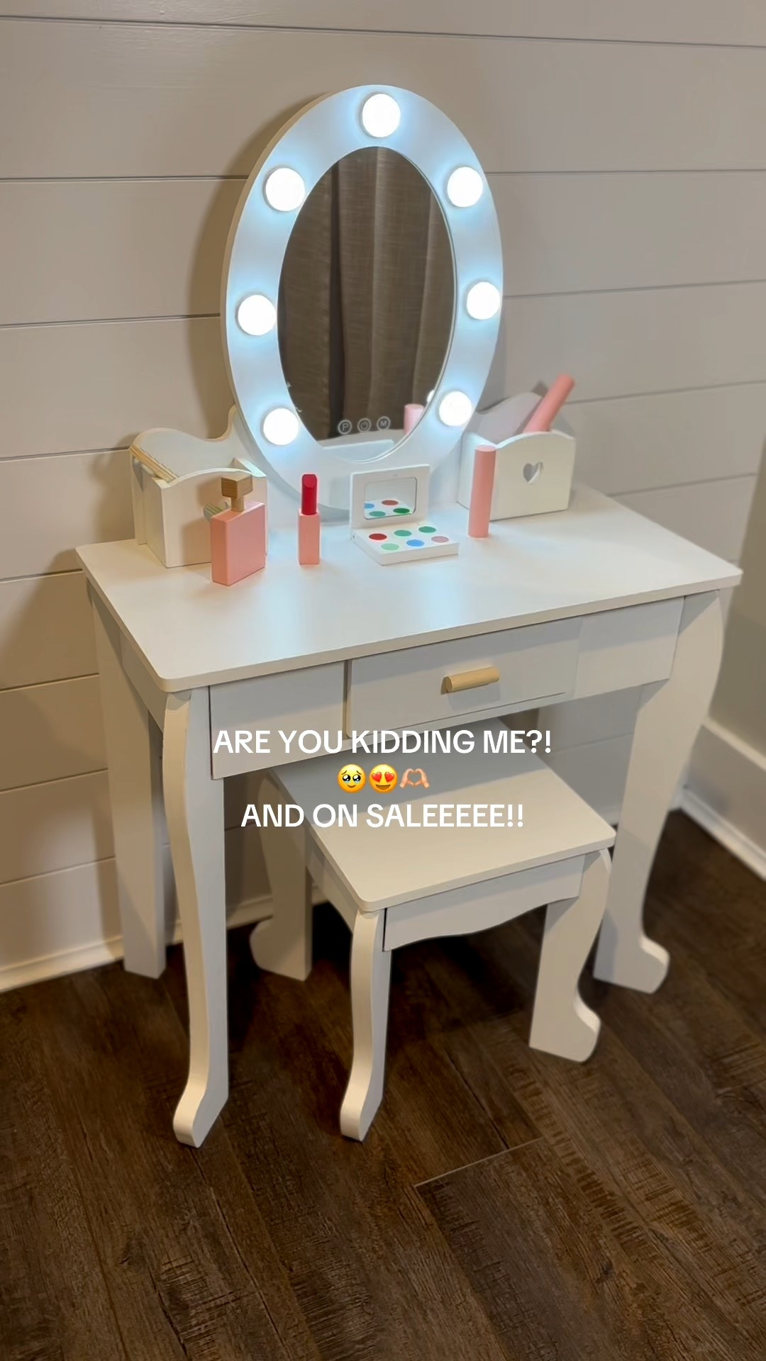 My daughter’s big Christmas gift this year is this adorable wooden lighted vanity set and I CANNOT wait to see her face on Christmas!!

#LTKGiftGuide #LTKKids #LTKCyberWeek