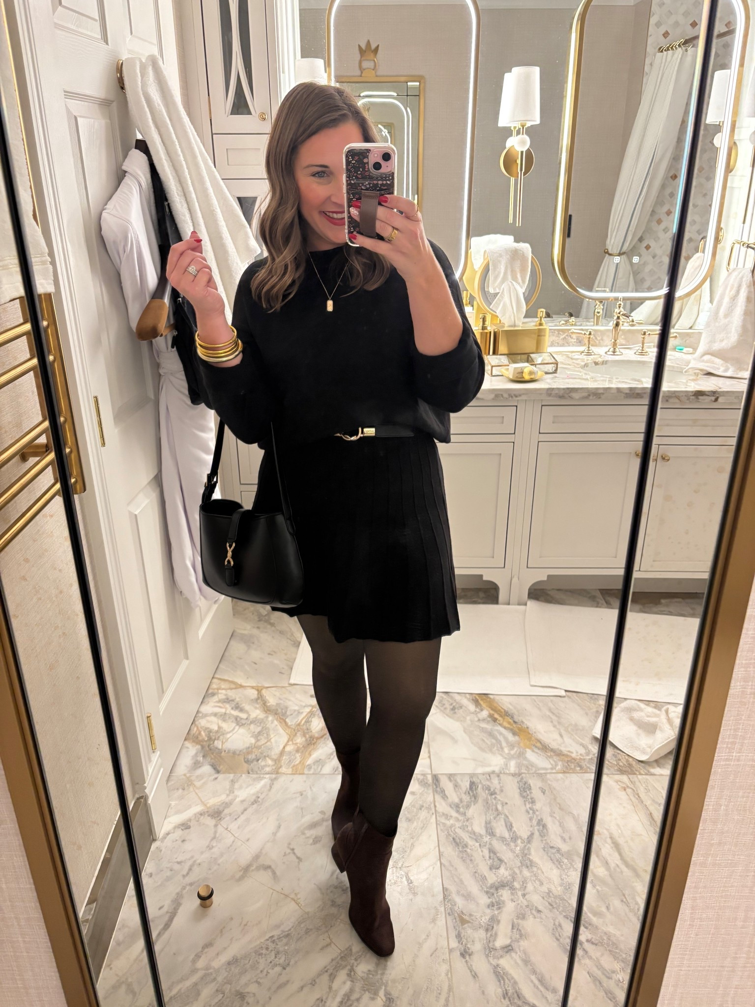 Winter dinner outfit 🖤

TTS- medium 
Large in tights 

#LTKHoliday #LTKMidsize #LTKootd