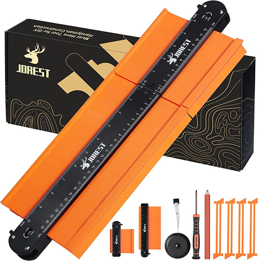 JOREST Father's Day Gift Connectable Contour Gauge (10+5 Inch), Gift for Dad Man Grandpa Husband ... | Amazon (US)