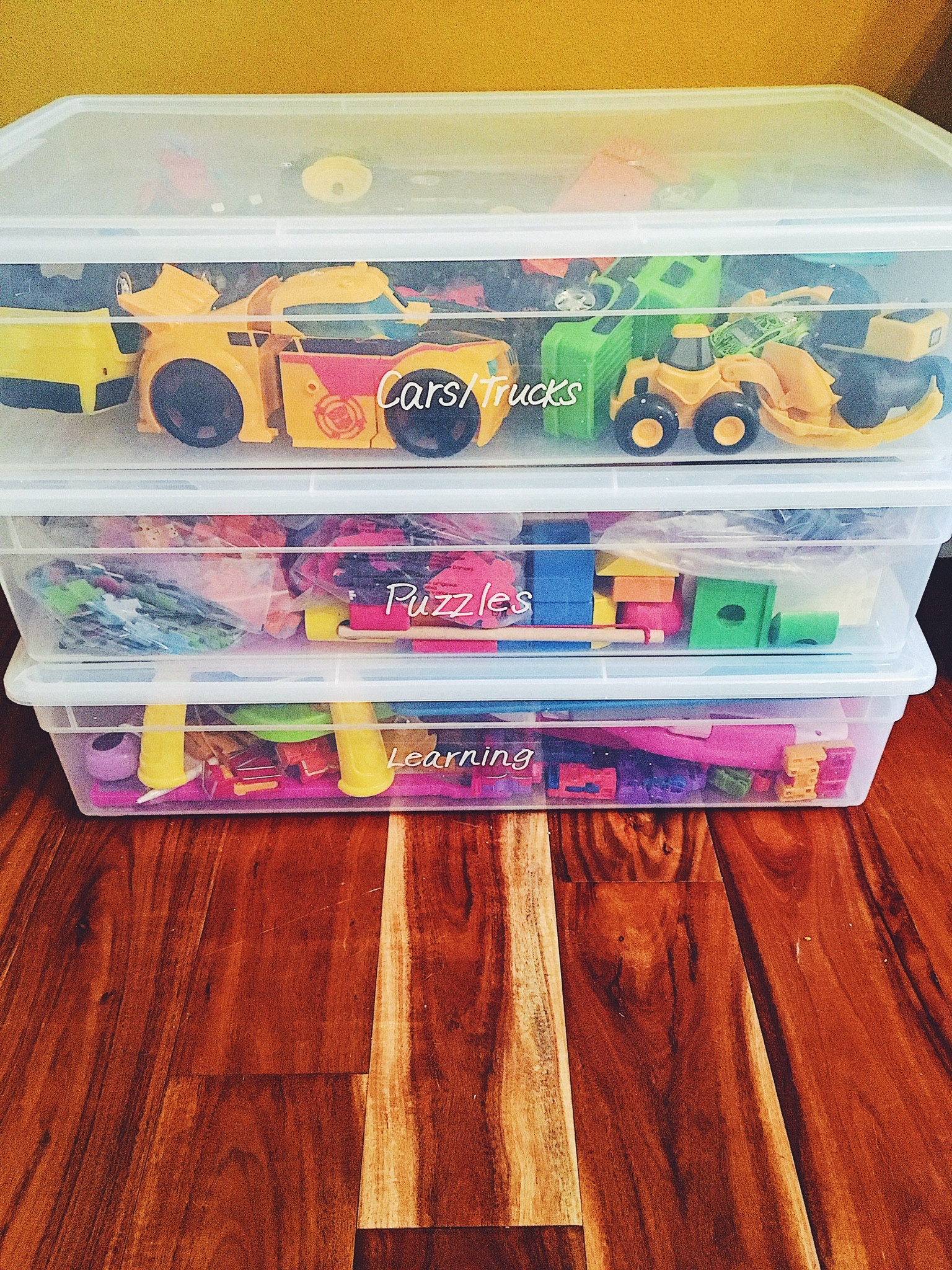 Clear storage containers. Perfect for recycling toys  throughout your playroom  

#LTKhome #LTKfamily #LTKkids