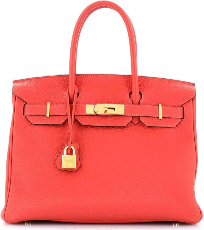 Amazon.com: Hermes, Pre-Loved Birkin Handbag Red Togo with Gold Hardware 30, Red : Luxury Stores | Amazon (US)