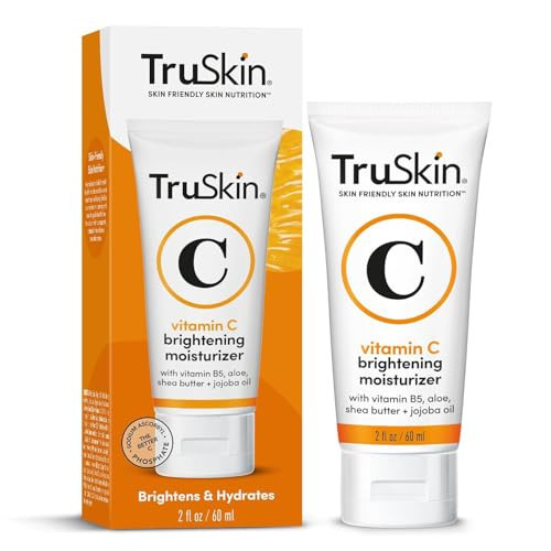 TruSkin Vitamin C Cream for Face – Brightening Moisturizer, Anti Aging, Hydrating, Skin Wrinkle Cream – Vitamin B5, Vitamin E, Jojoba Oil, Aloe Vera & Green Tea, 2 Fl Oz | Amazon (US)