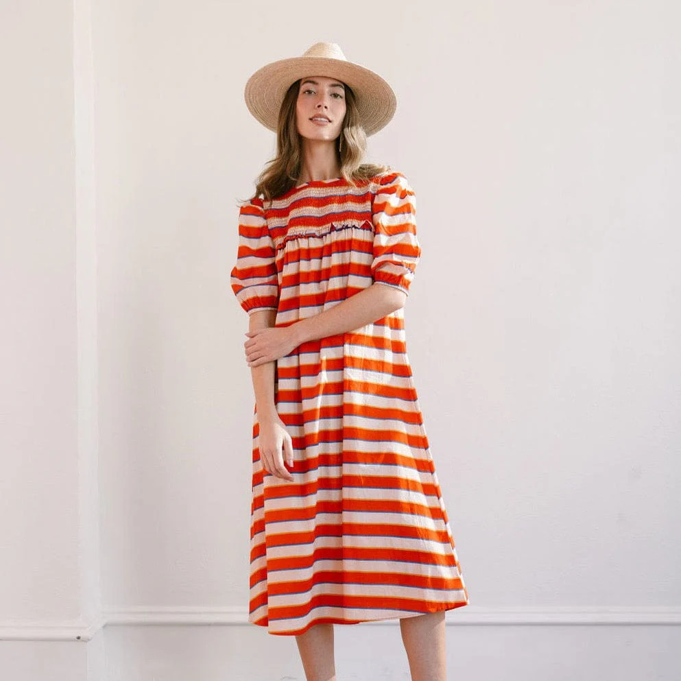Hidalgo Stripe Nomad Dress | Sunshine Tienda