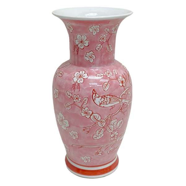 Pink Ceramic Vase, 12" | At Home