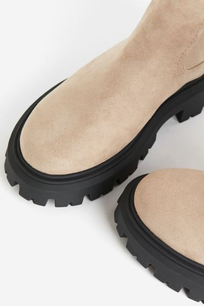 Chunky Chelsea Boots - Beige - Ladies | H&M US | H&M (US + CA)