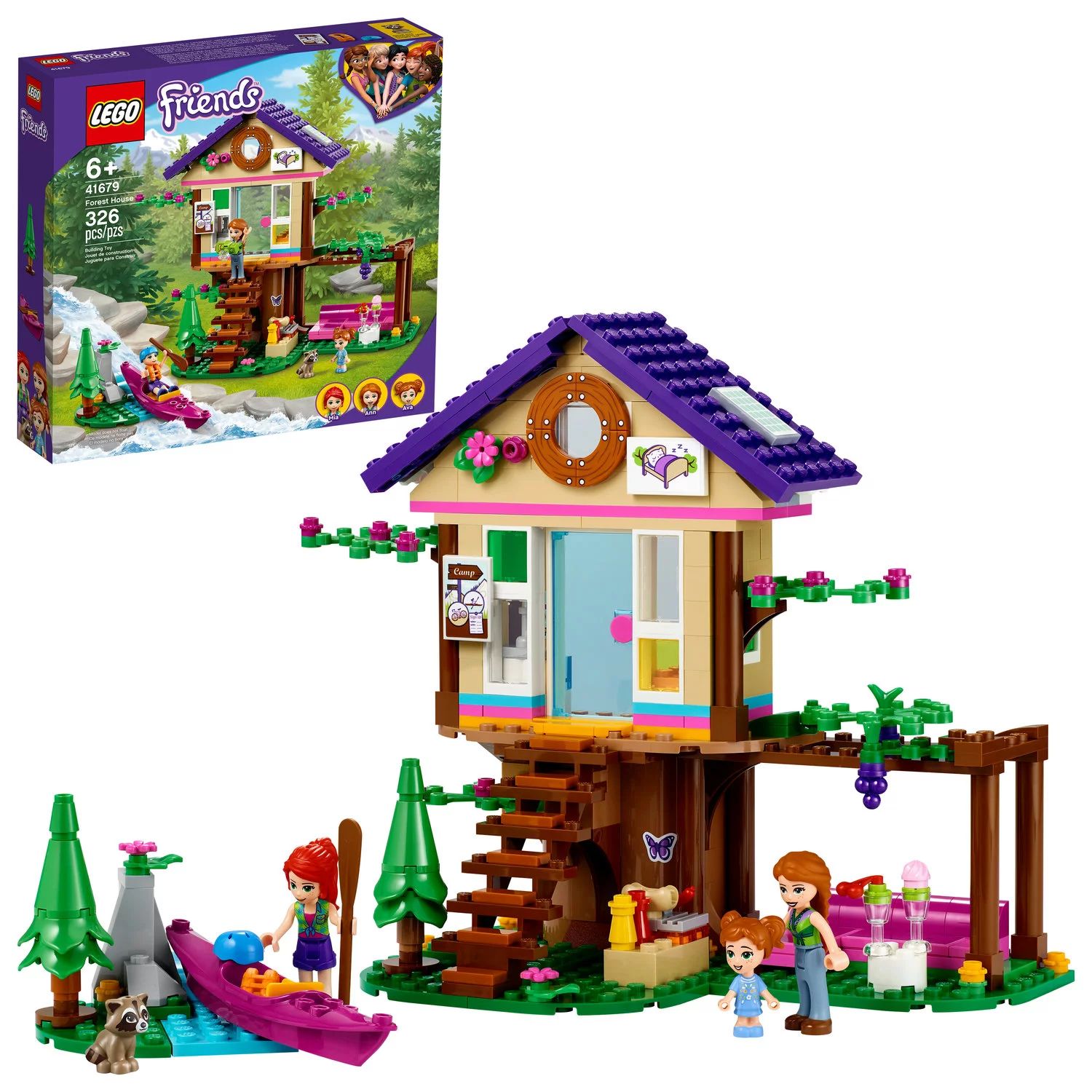 LEGO Friends Forest House 41679 Building Toy; Great Gift for Kids Who Love Nature (326 Pieces) - ... | Walmart (US)