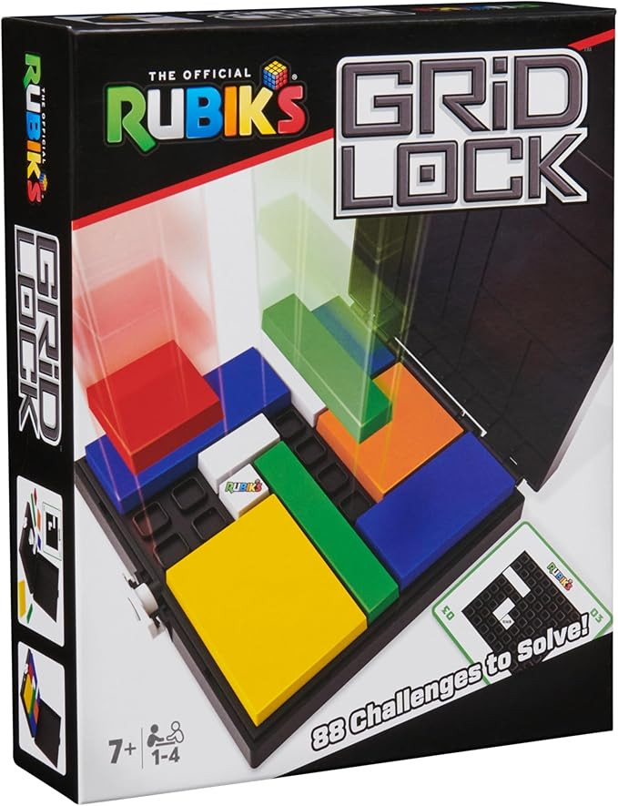 Rubik’s Cube, Gridlock Game, Problem-Solving Puzzle Game Based on The Iconic Rubik’s Cube, Pr... | Amazon (US)