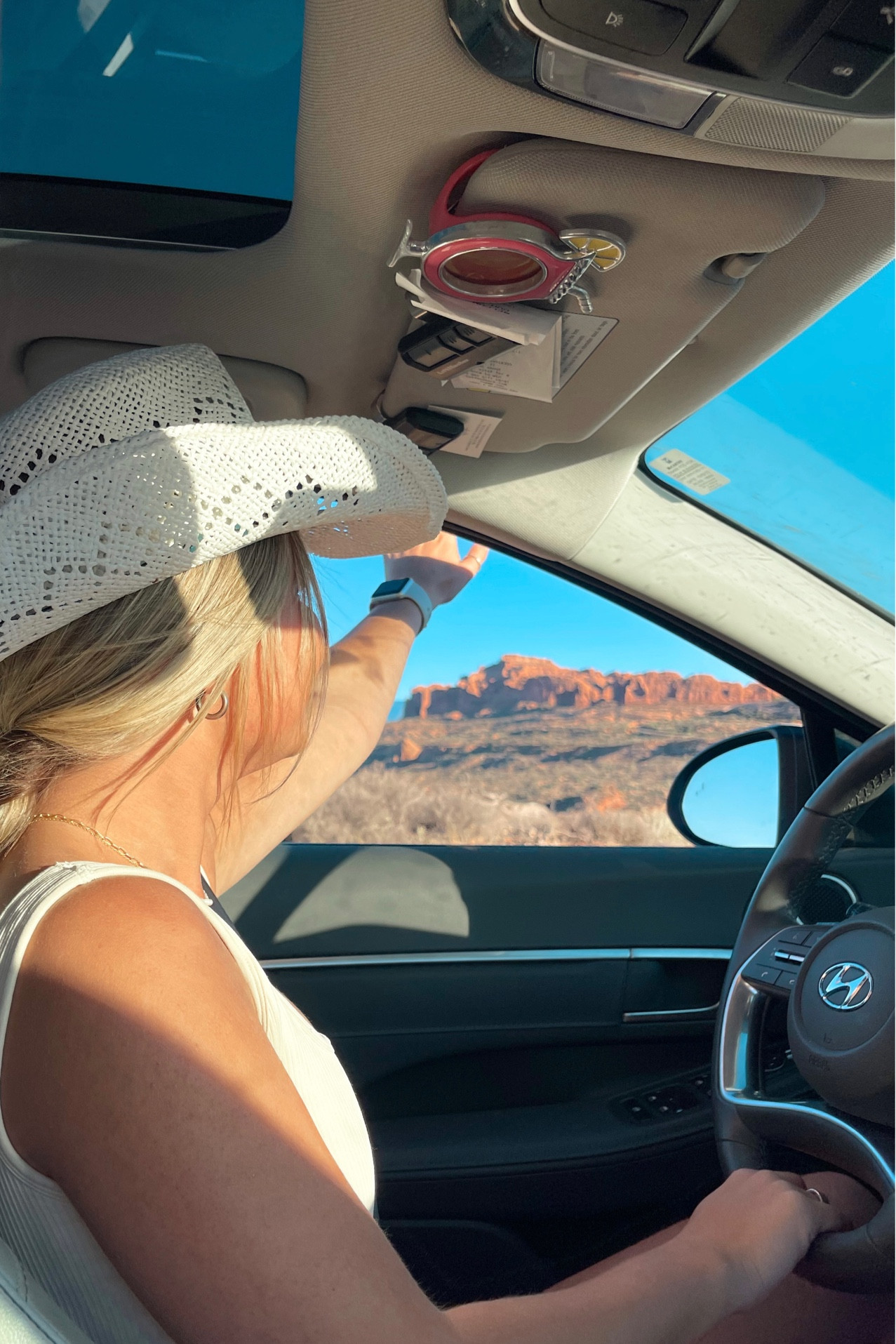 Driving through the arches national park 

#LTKtravel