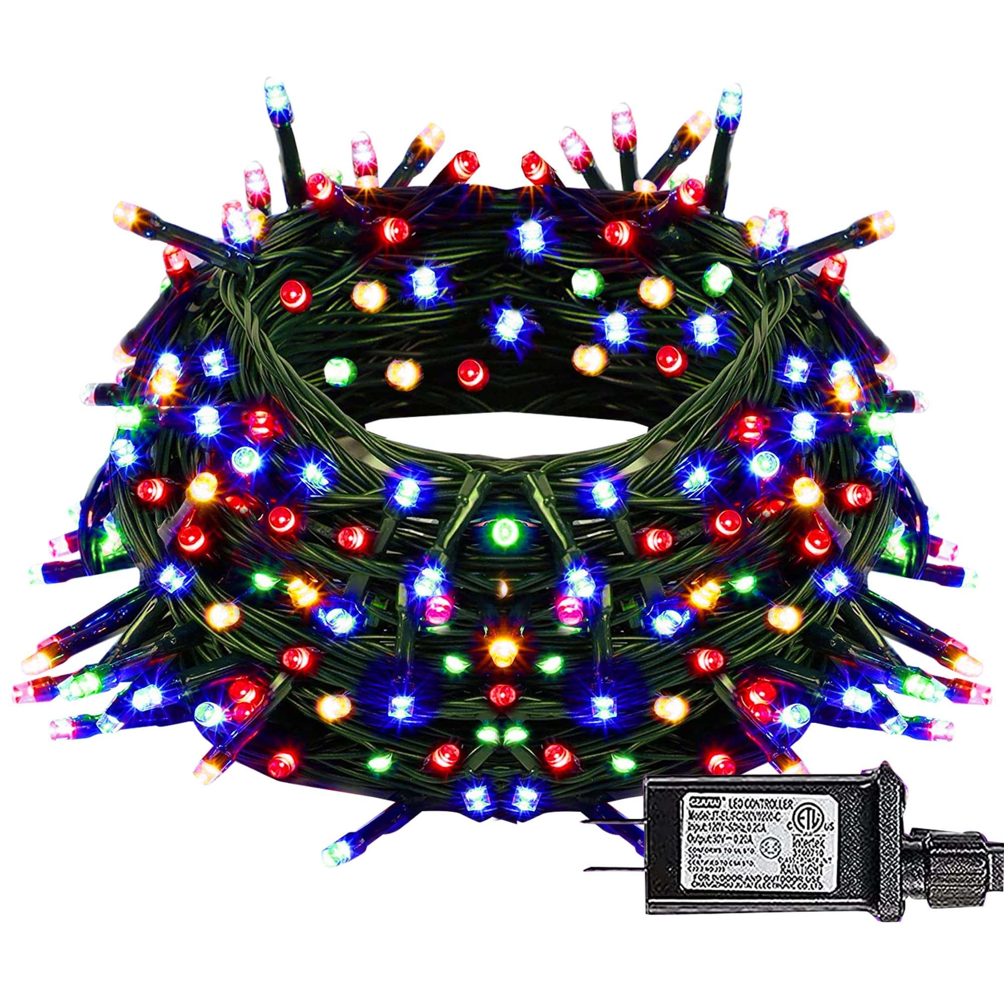 Dazzle Bright Christmas String Lights, 100 LED 33 FT Connectable Fairy Lights with 8 Modes, Water... | Amazon (US)