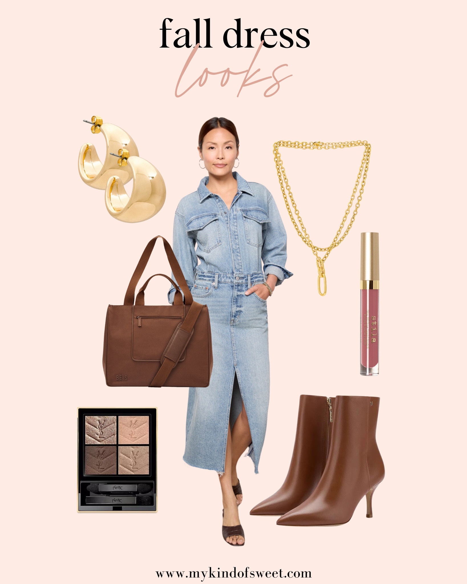 I love this denim dress from fall. These brown boots from Bloomingdale’s are perfect for autumn. 

#LTKStyleTip #LTKShoeCrush