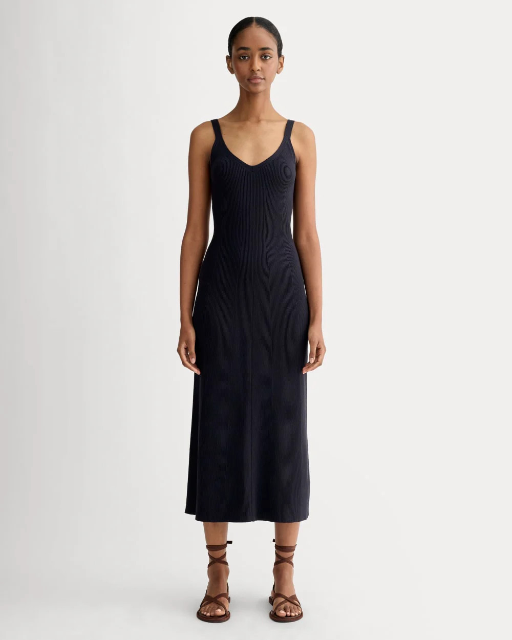 The Fine Knit Cami Dress | Navy | Everlane