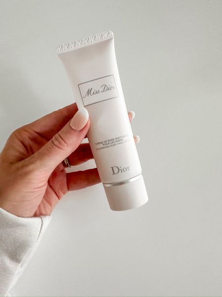 Love this Dior hand cream! It is super nourishing and smells so good! Beauty products // hand creams // lotions // moisturizers // MissDior 

#LTKbeauty #LTKSeasonal