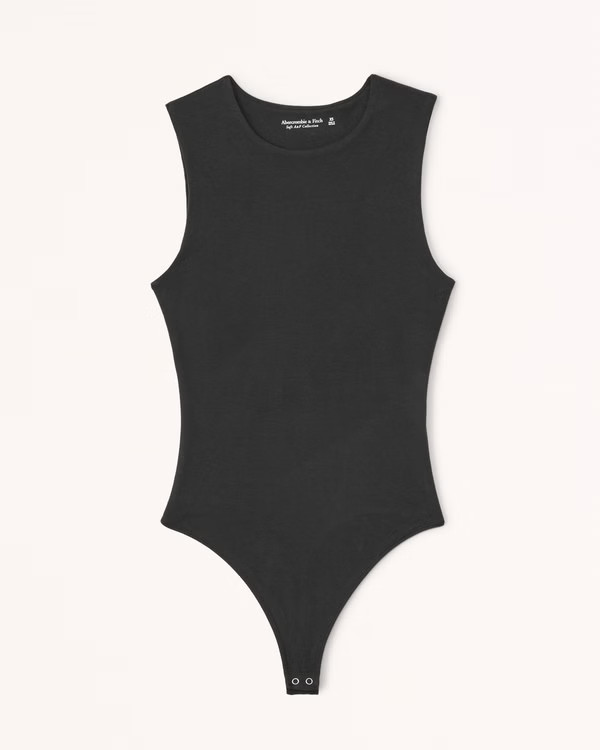 Cotton Seamless Fabric Squareneck Bodysuit | Abercrombie & Fitch (US)