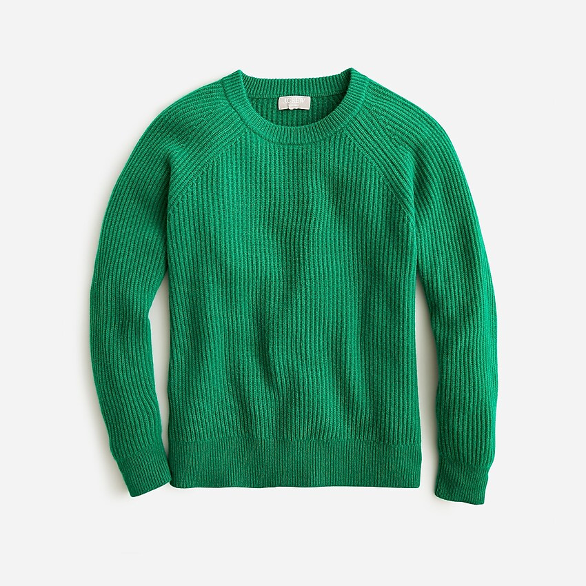 Ribbed cashmere oversized crewneck sweater | J. Crew US