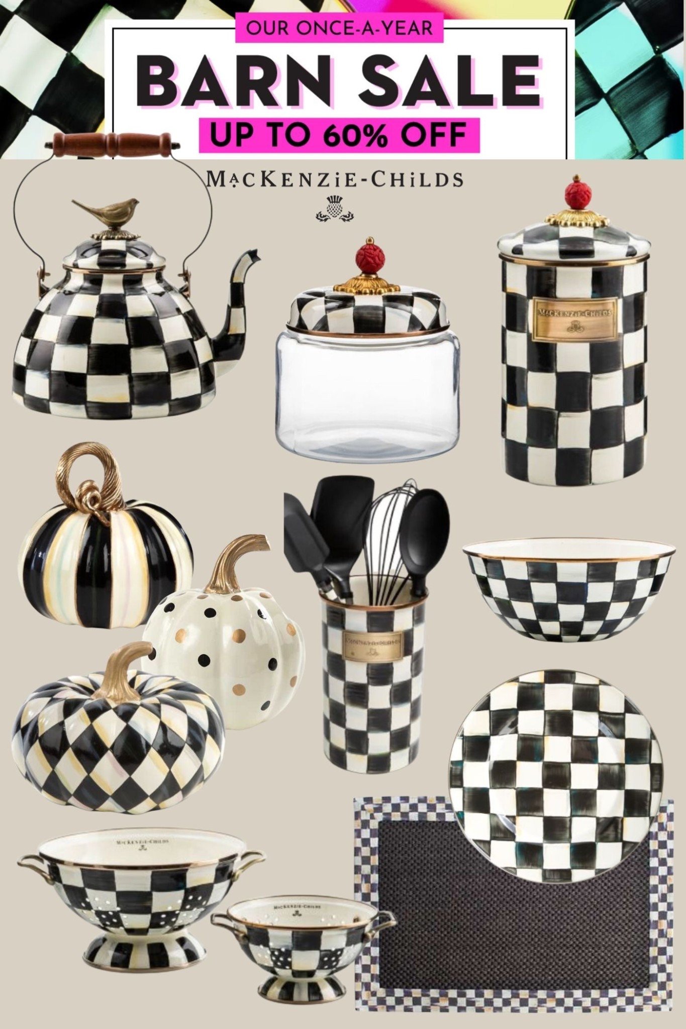One of my favorite home décor brands, MacKenzie-Childs, is having its annual "Barn Sale"and it's a big one! You can shop select pieces for up to 60% off. Here are my top picks🖤

#LTKFindsUnder100 #LTKSaleAlert #LTKHome