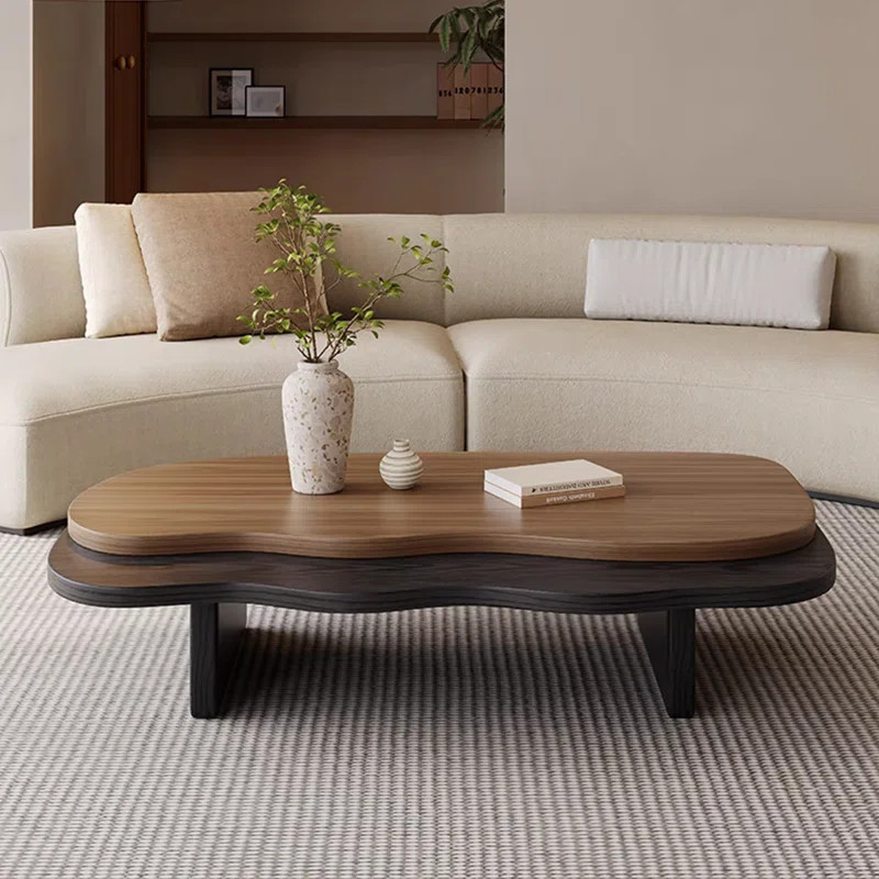 Wabi-sabi style solid wood coffee table | Wayfair North America
