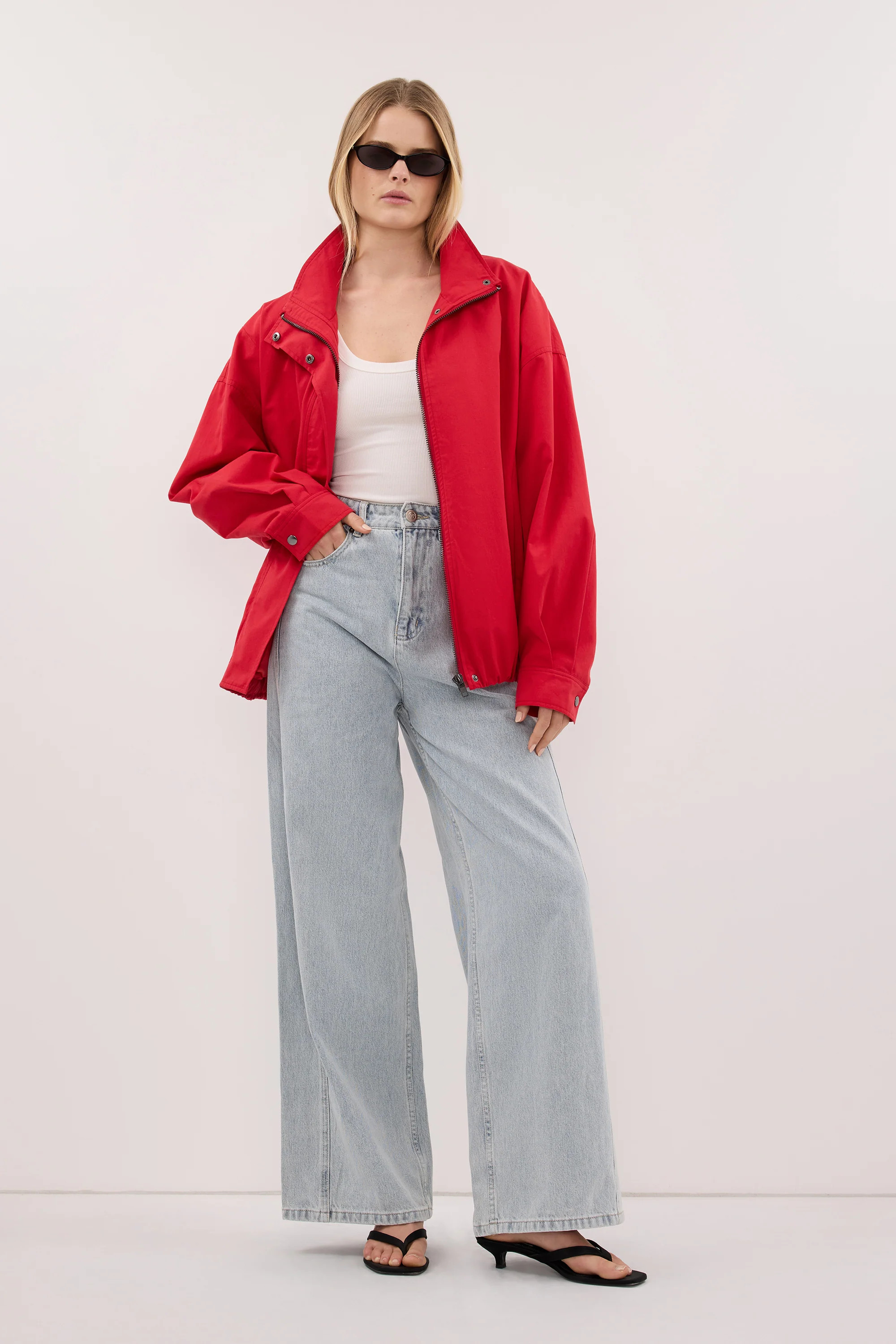 DREW LIGHT RINSE WIDE LEG JEAN | DISSH