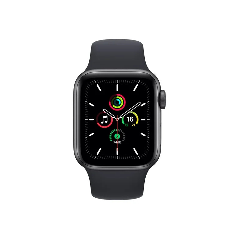 Apple Watch SE (1st Gen) GPS, 40mm Space Gray Aluminum Case with Midnight Sport Band - Regular | Walmart (US)