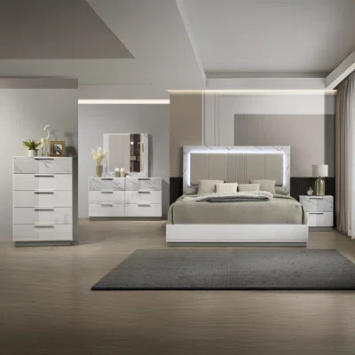 Woodbridge 5PC Bedroom Set White | Wayfair North America