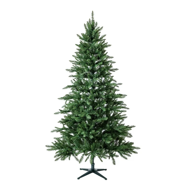 7.5 ft Pre-Lit Milford Pine Artificial Christmas Tree with LumaDazzle Color-Changing Twinkle LED ... | Walmart (US)