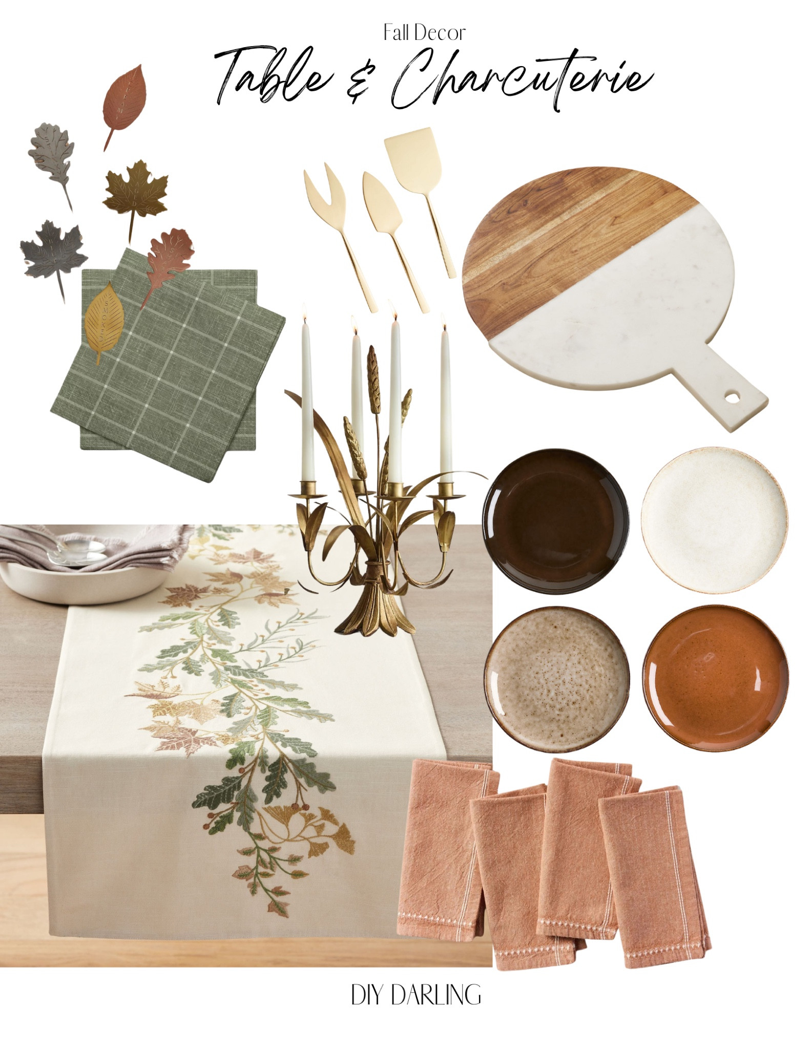 Set a beautiful fall table and charcuterie board 🍁

#LTKFallSale #LTKHome