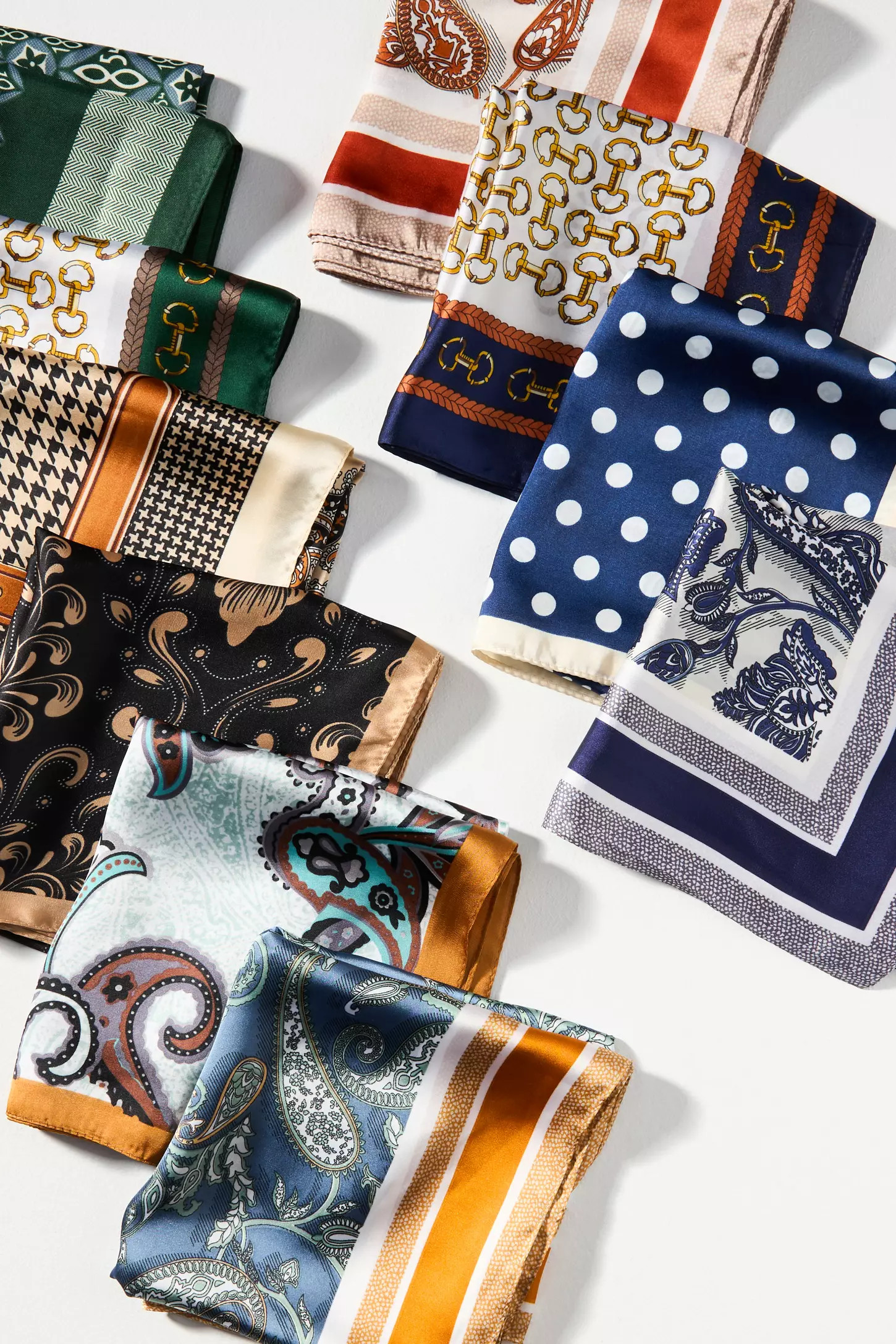 Patterned Hair Scarves, Set of 2 | Anthropologie (US)