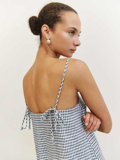 Aubree Linen Dress | Reformation (Global)