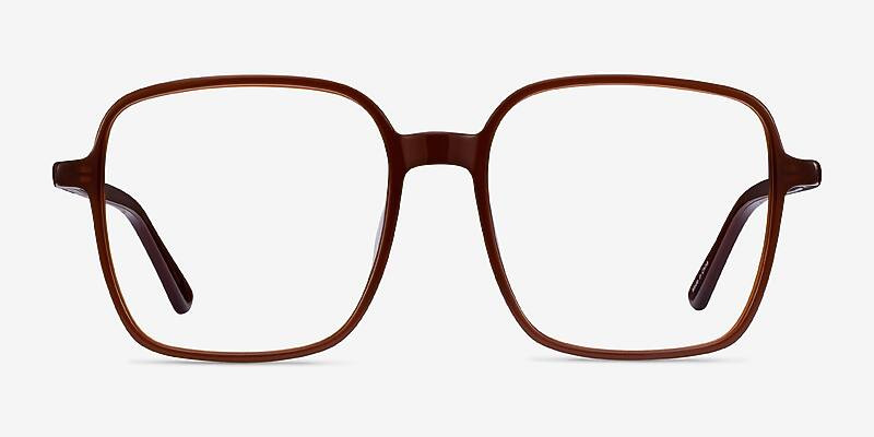 Sixto Square Coffee Full Rim Eyeglasses | Eyebuydirect | EyeBuyDirect.com
