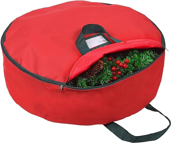 Primode Christmas Wreath Storage Bag with Handles 24" (Constructed of Durable 600D Oxford Polyest... | Amazon (US)