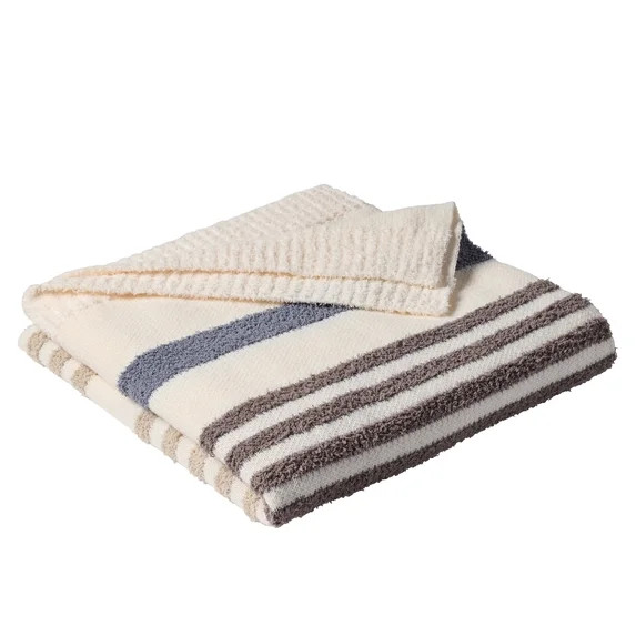 Better Homes & Gardens Cozy Knit Throw, HiLo Beige, 50x72" | Walmart (US)