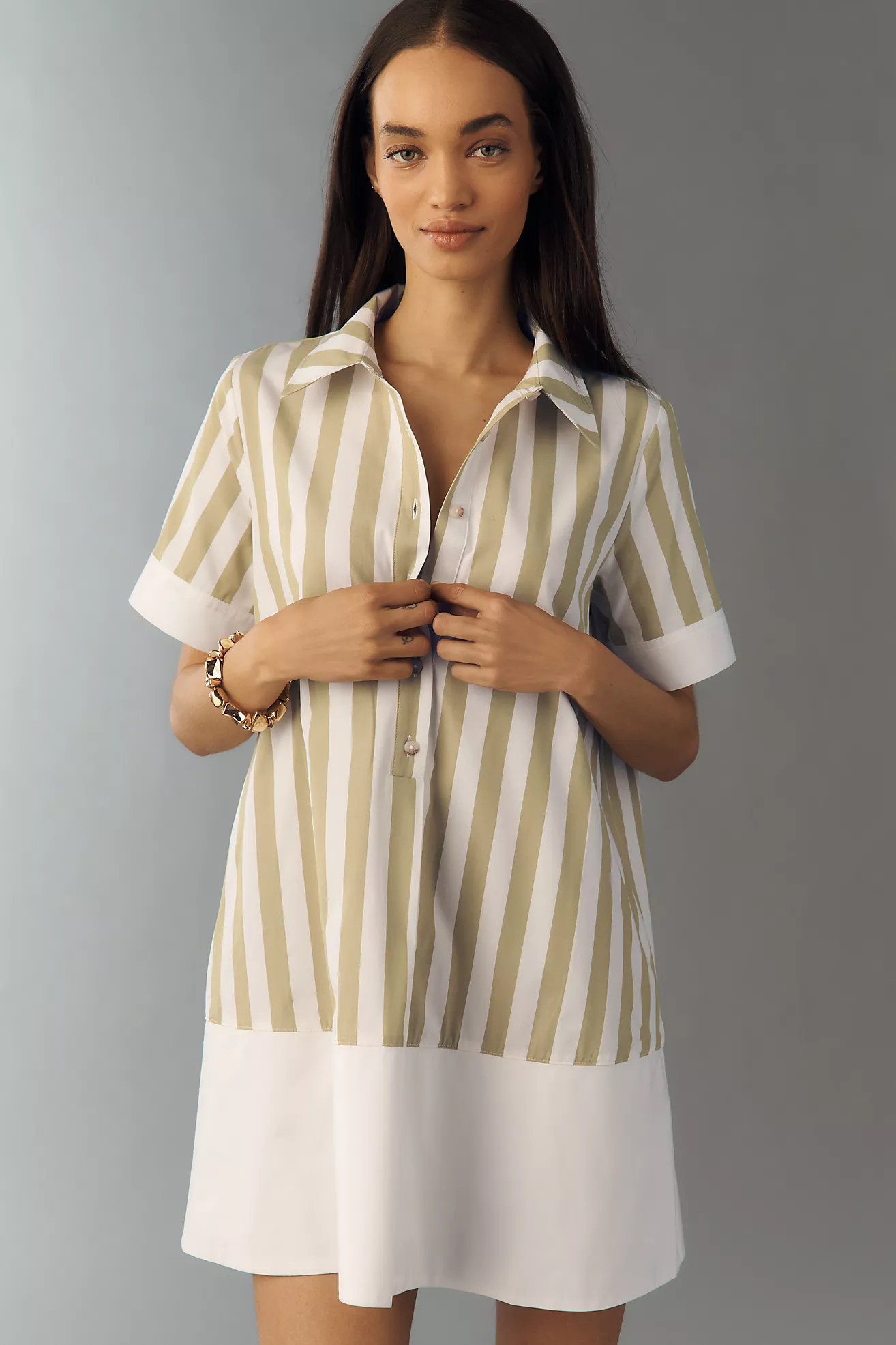 Pollie Swing Tunic Mini Dress | Anthropologie (US)
