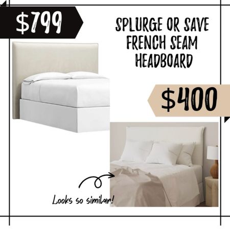 Gorgeous French seam upholstered headboard. Available in lots of colors  

#LTKhome