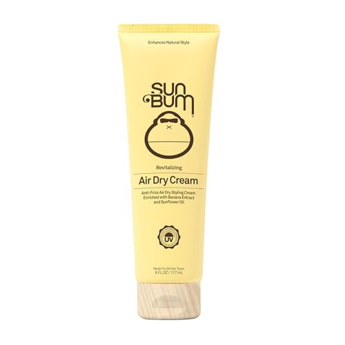 Sun Bum Revitalizing Air Dry Cream - Anti Frizz Styling Cream with Banana Extract and Sunflower Oil - Vegan - Without Parabens - UV Protecting - Helps Smooth and Enhance Natural Hair Texture - 6 fl oz | Amazon (US)